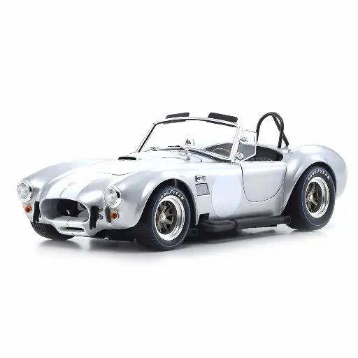 [KS08047S] Shelby Cobra 427 S/C Silver/White 1/18